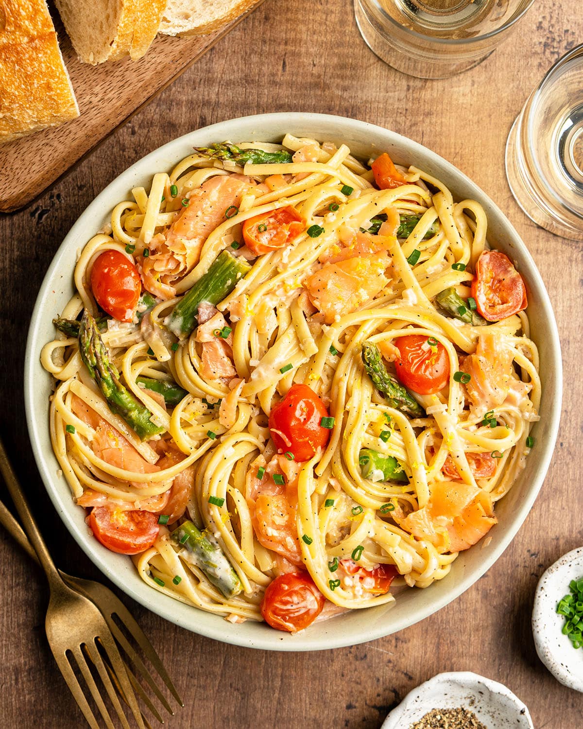 smoked salmon pasta