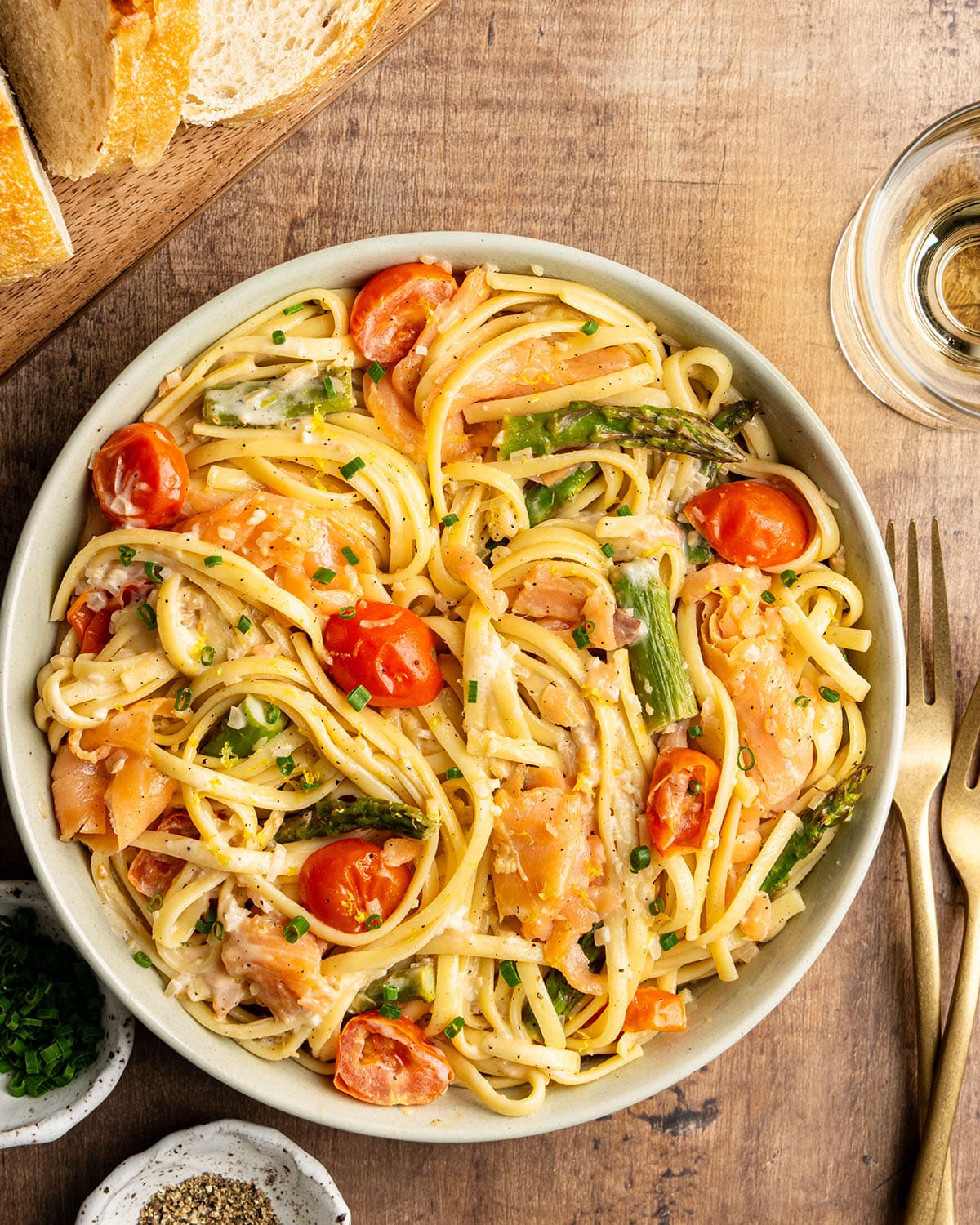smoked salmon pasta