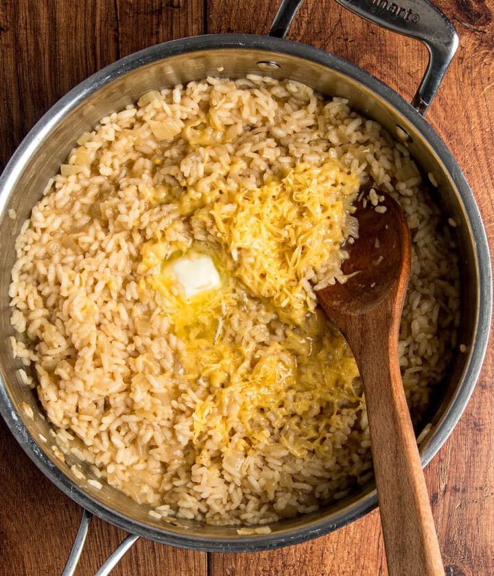 Beer Risotto with Sausage and Gouda - Cherry on My Sundae