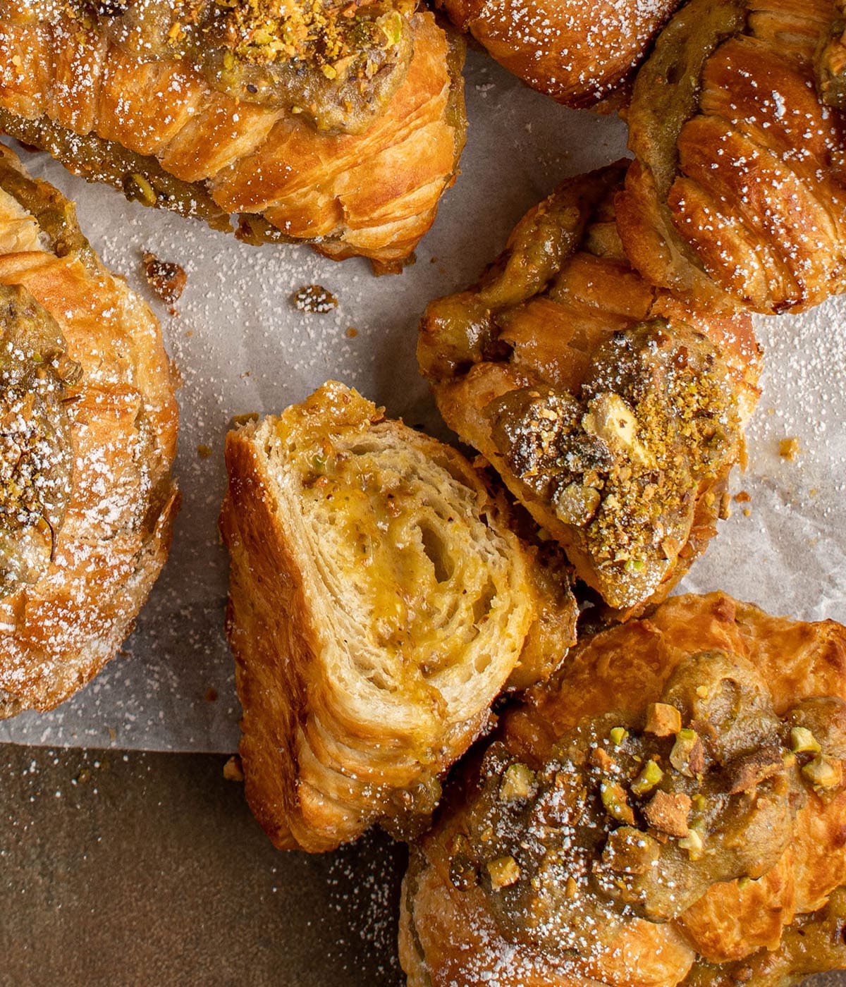 pistachio croissants
