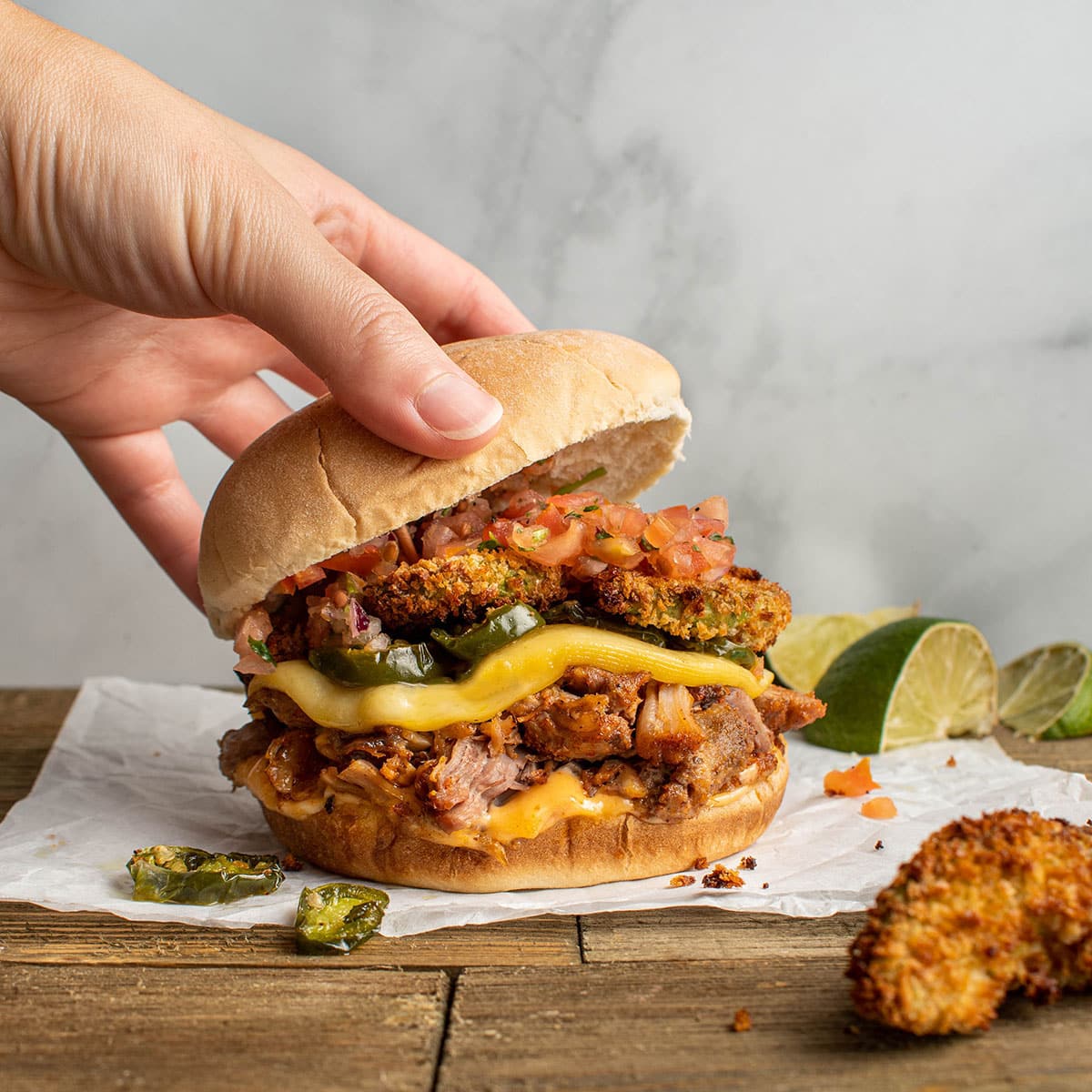 mexican carnitas torta