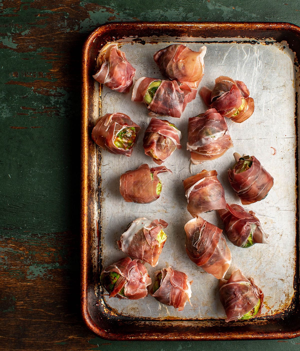 wrap brussels with prosciutto