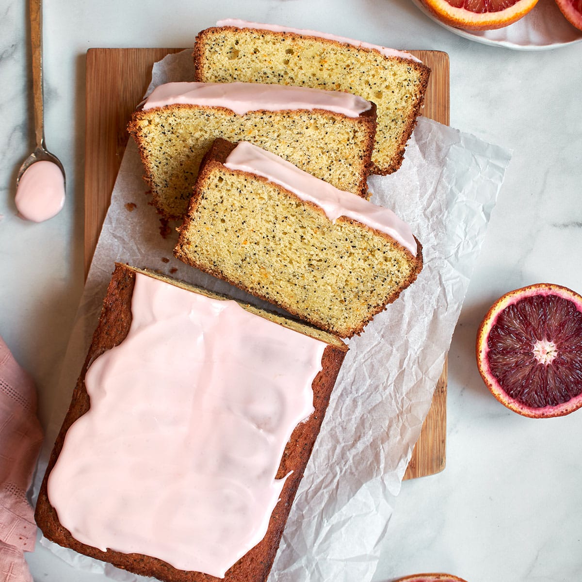 Blood Orange Poppy Seed Cake