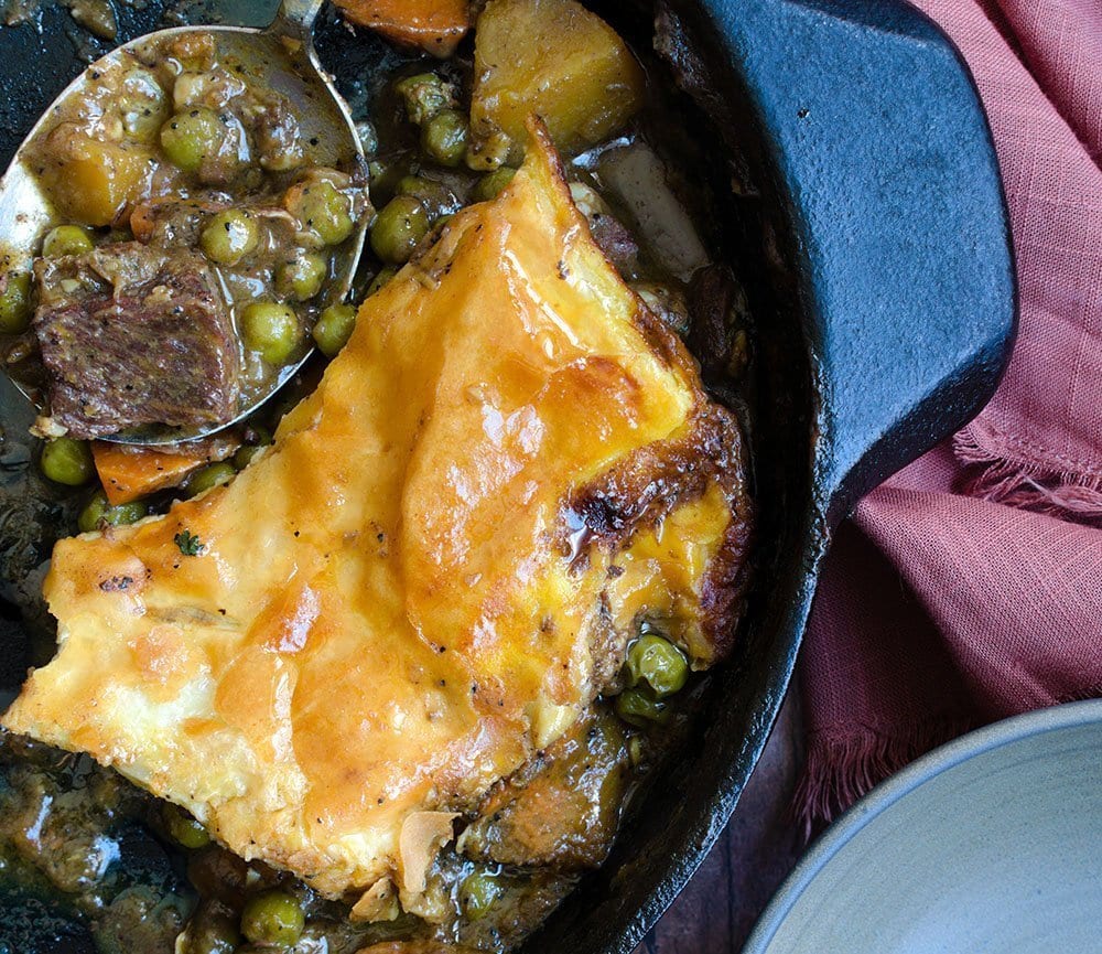 beef curry pot pie