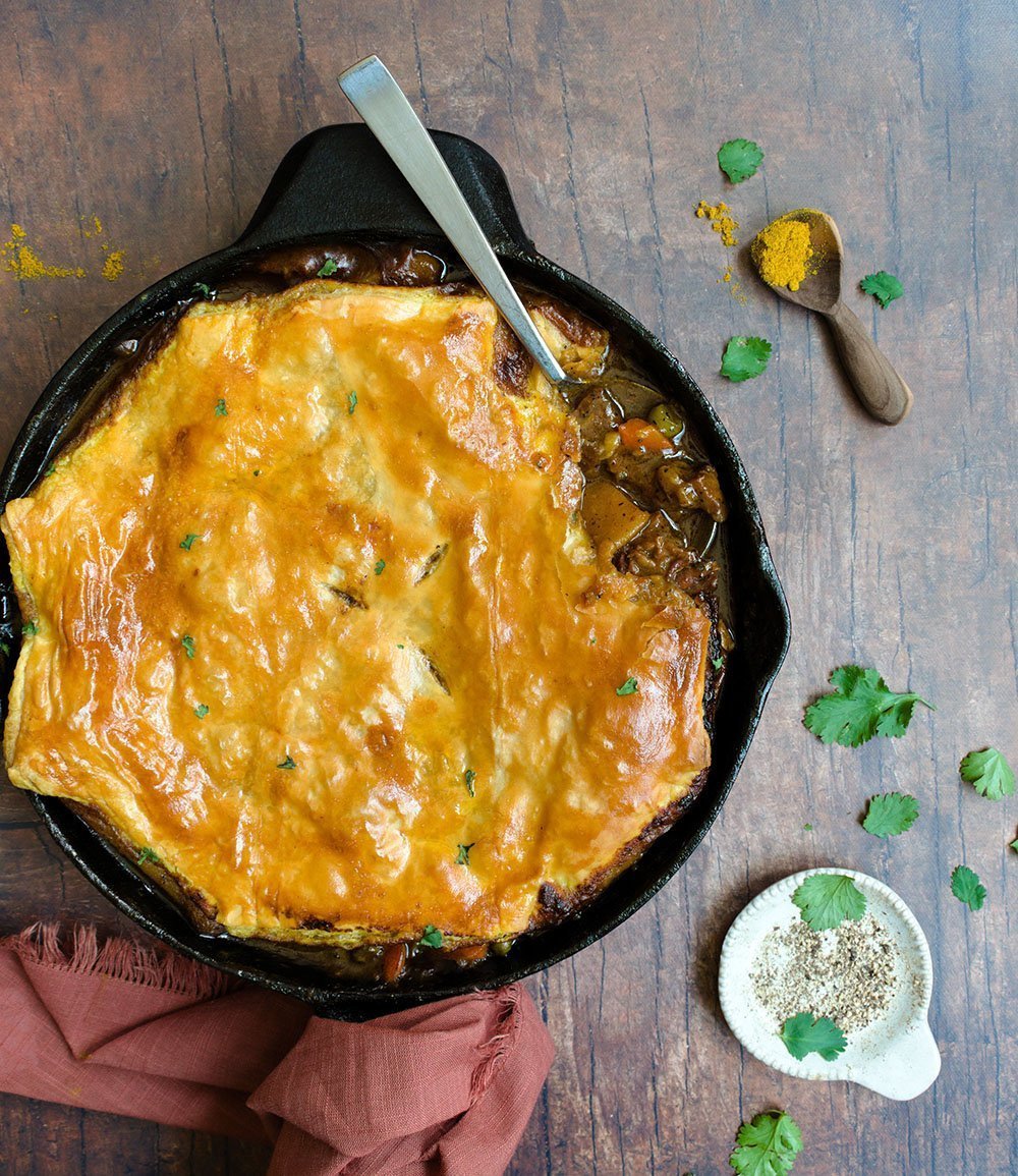 beef curry pot pie