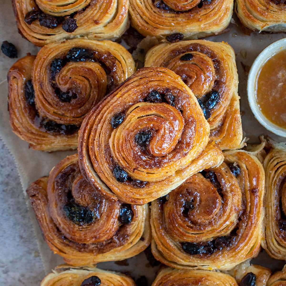 Orange Raisin Cardamom Buns