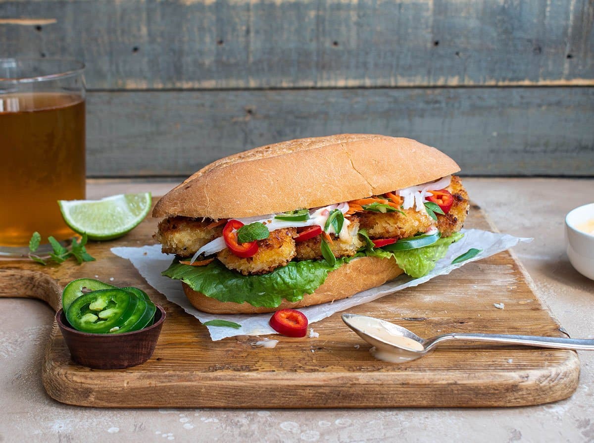 coconut shrimp banh mi