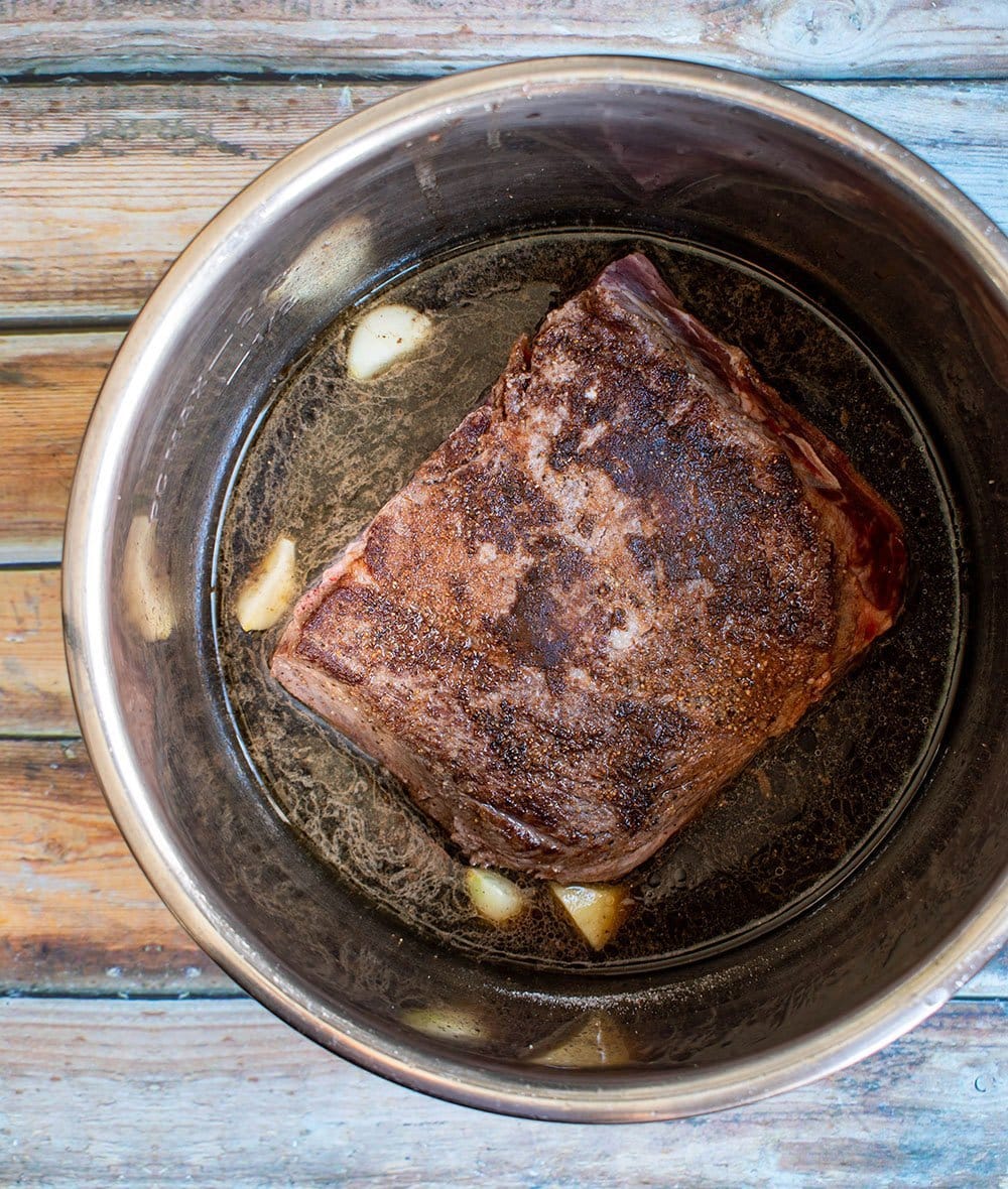 sear the chuck and braise
