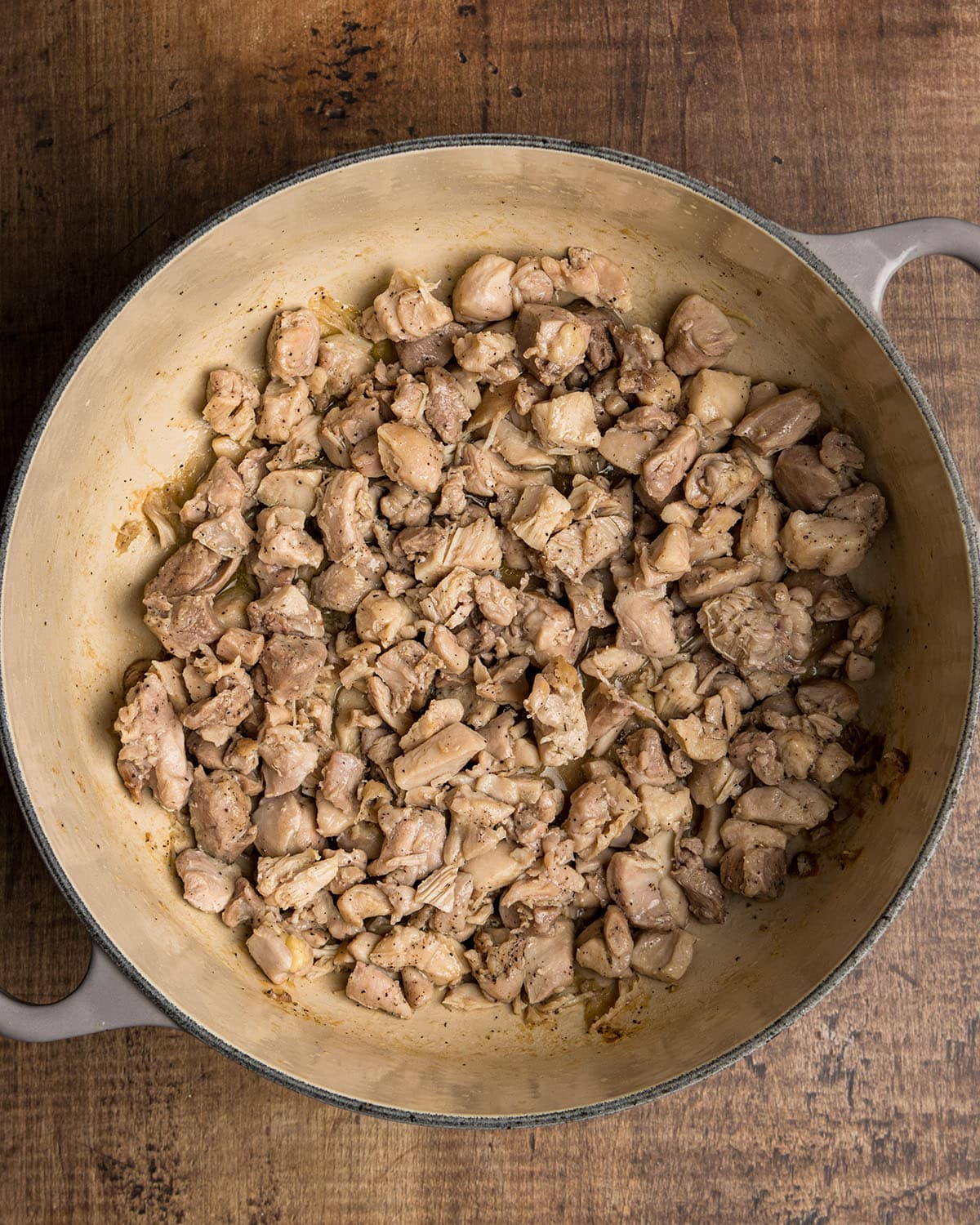 browned chicken