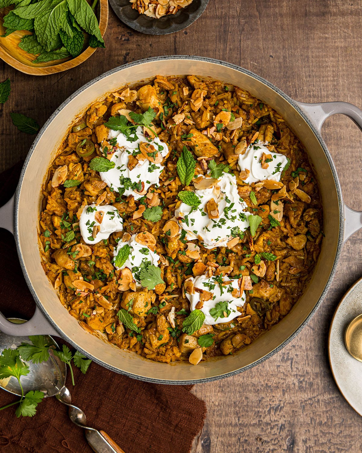 Mediterranean Spicy Chicken Pilaf