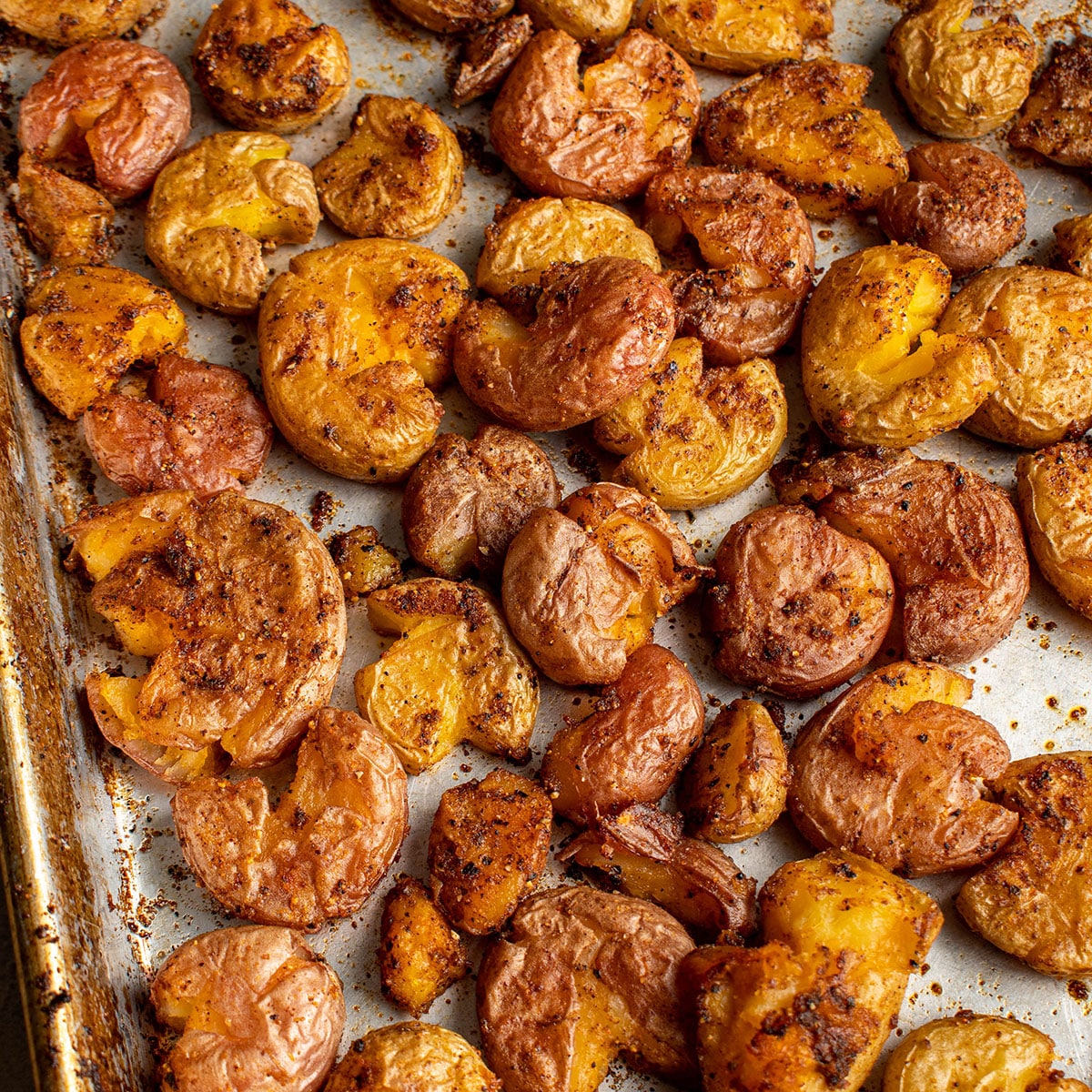 bake potatoes until crispy