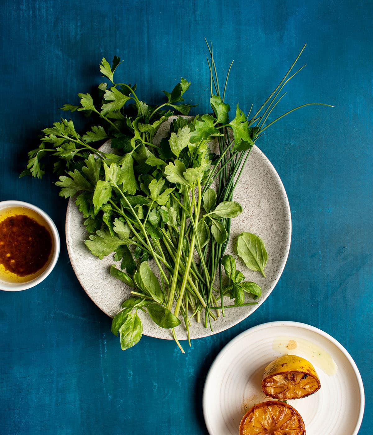 ingredients for the vinaigrette