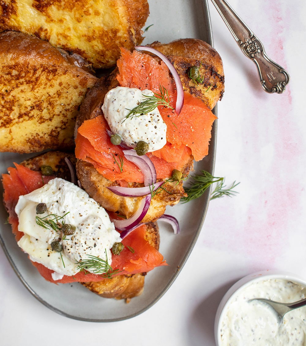 smoked salmon french toast