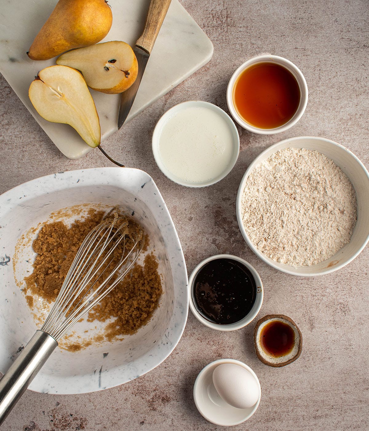 ingredients for the donuts