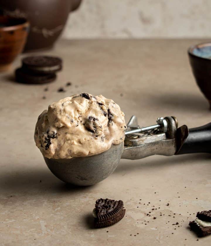 hojicha cookies and cream ice cream