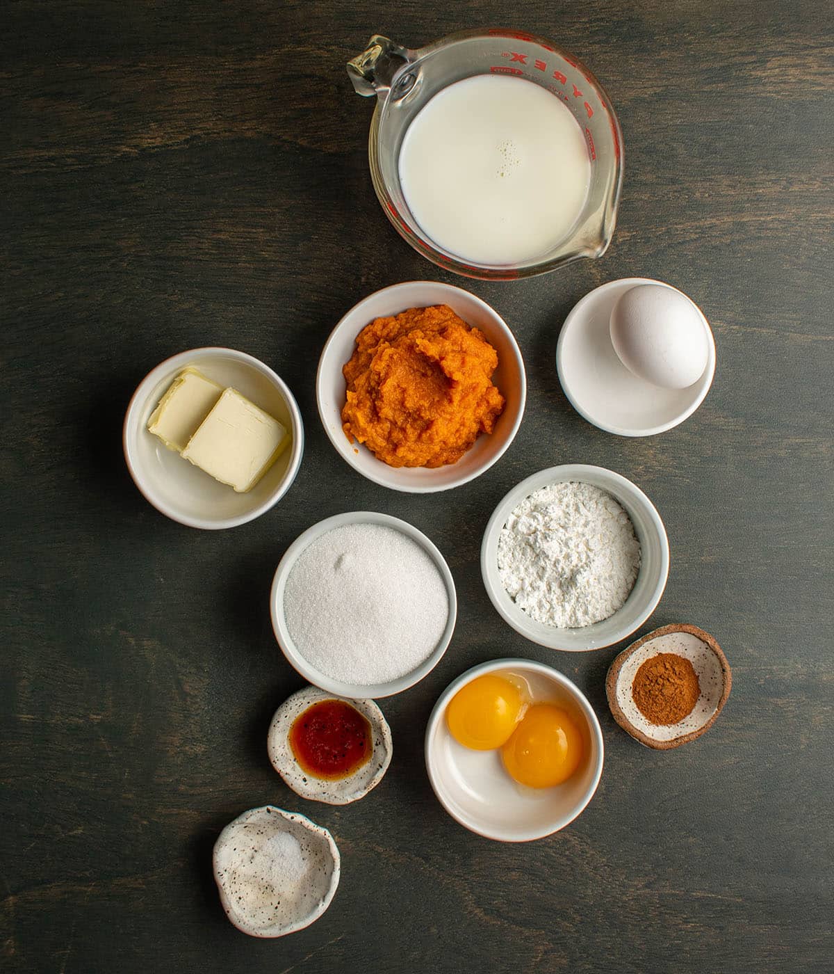 ingredients for custard
