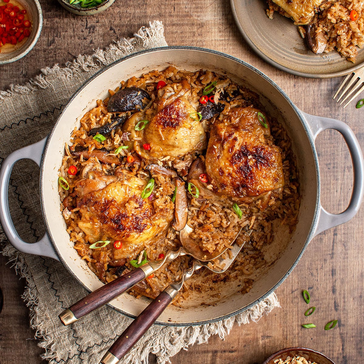 超グラトリ バインセット RICE28 CHICKEN RICE ROCKER One Pot Lemongrass Chicken and Rice - Cherry on My Sundae