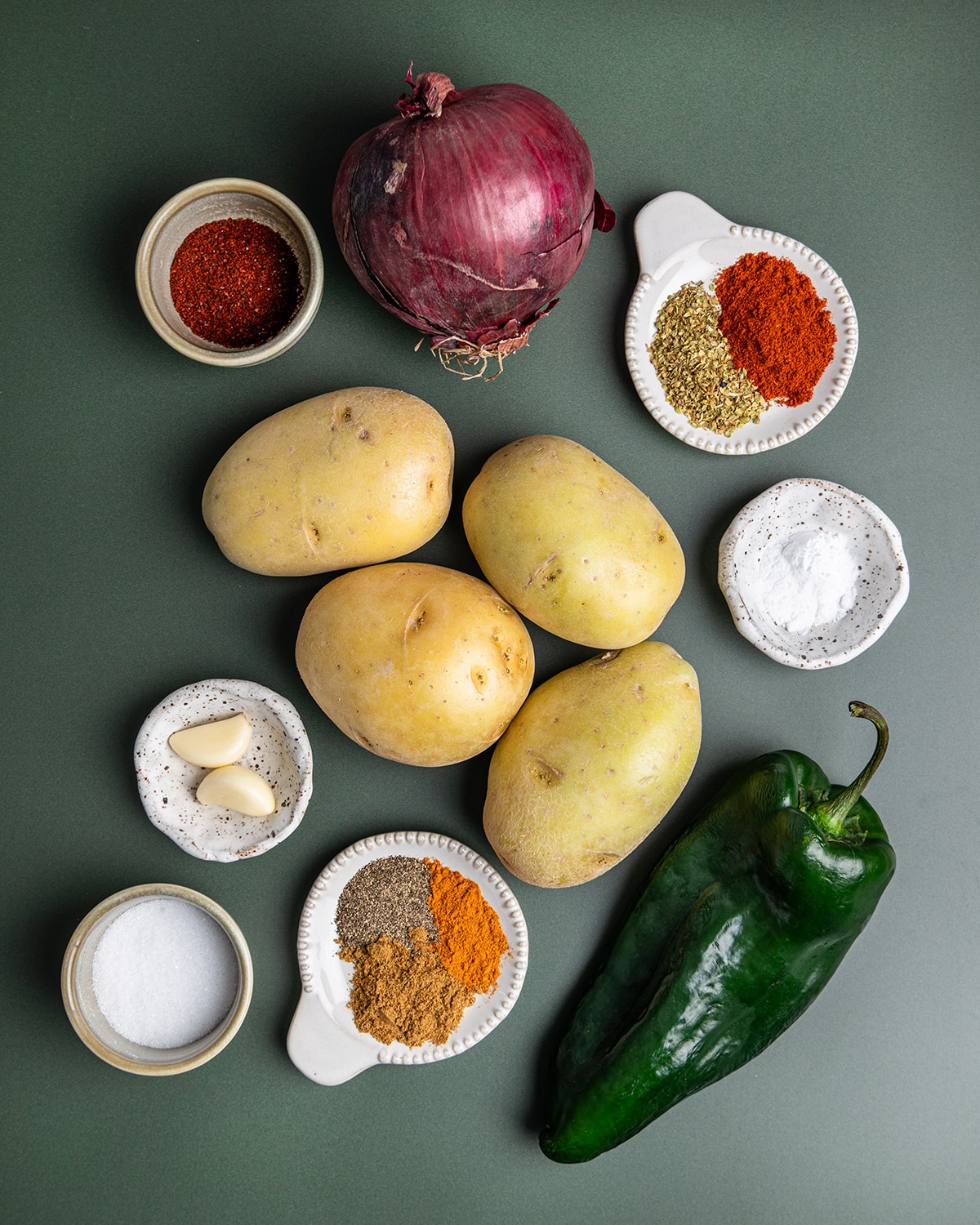 ingredients for potatoes