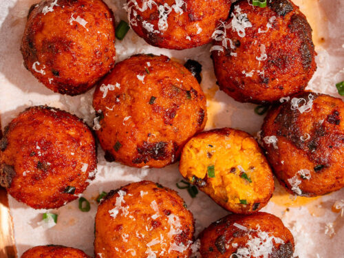 Sweet Potato Balls Recipe Stuffed With Cheesy Garlic Mayo Recipe — photo 5