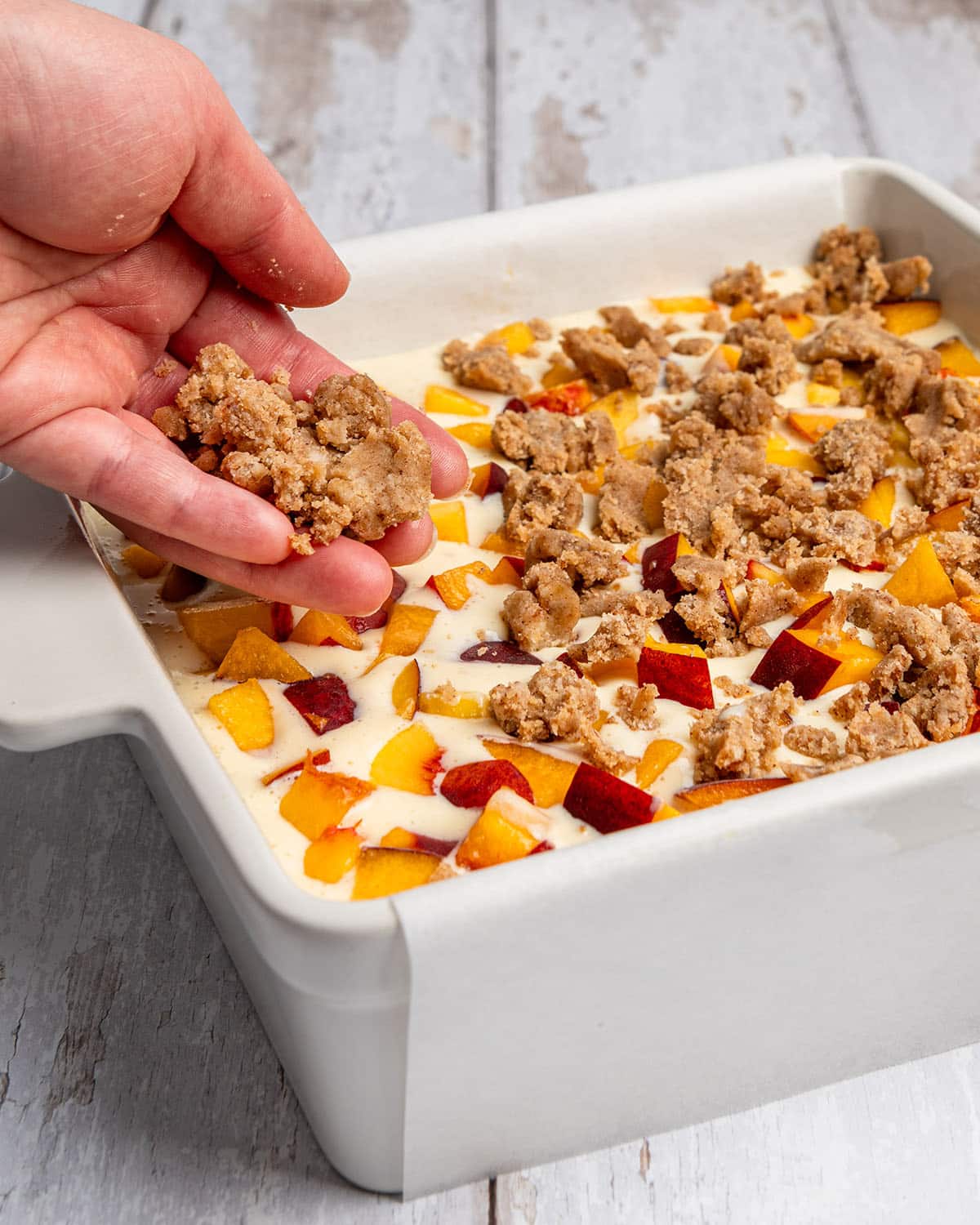 finish with crumble
