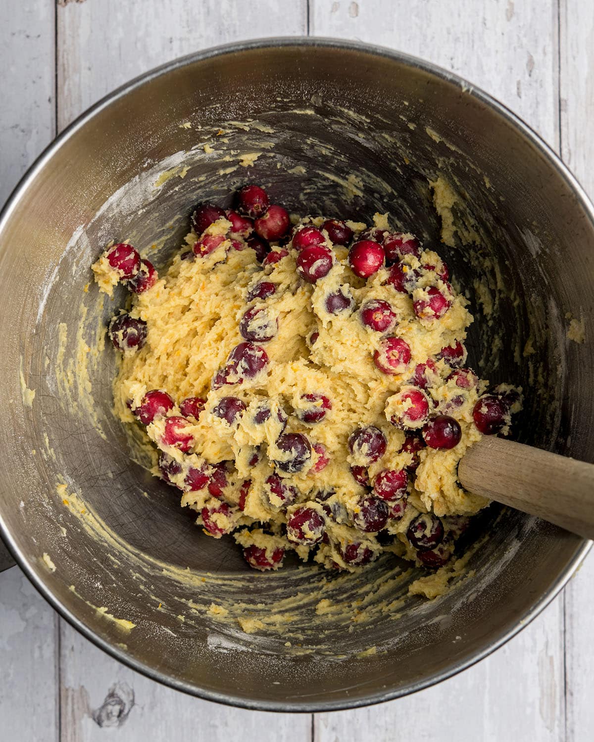 fold in cranberries
