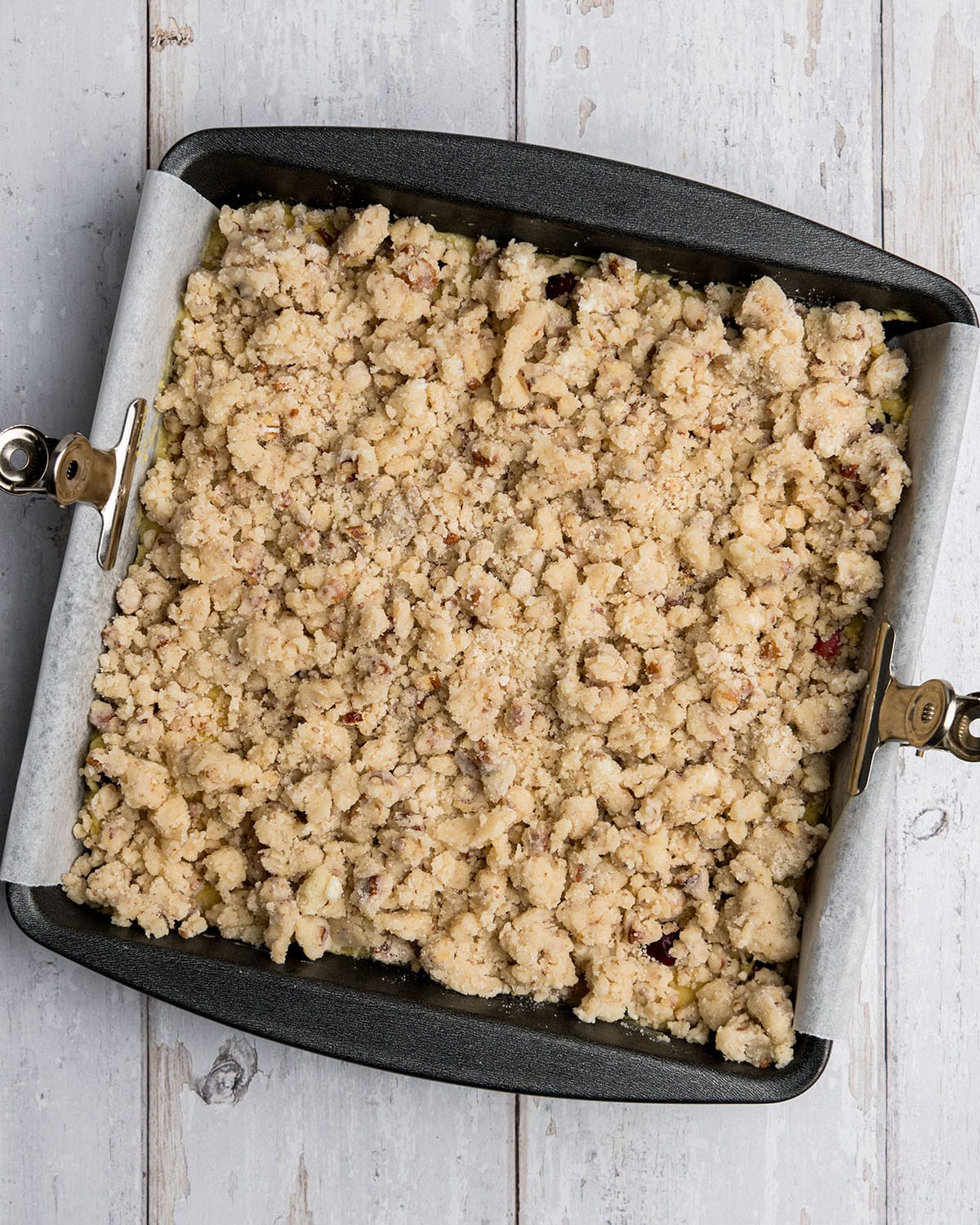 top cake with streusel