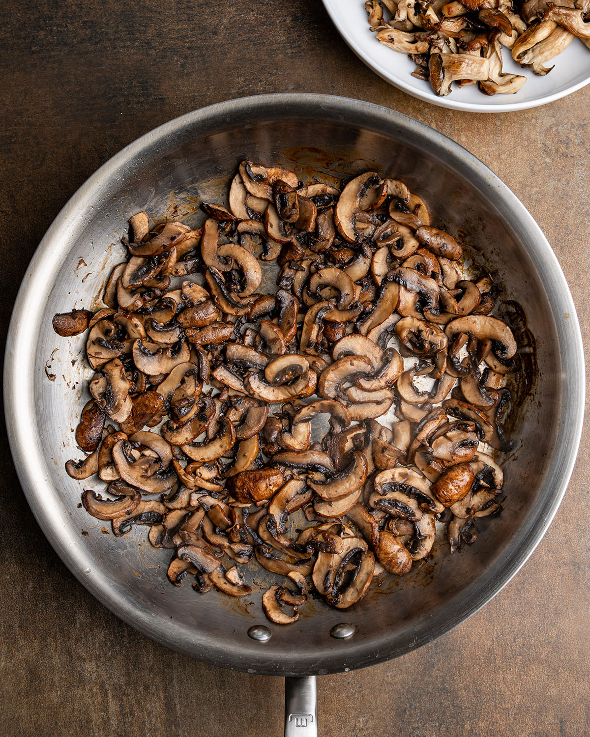 saute mushrooms