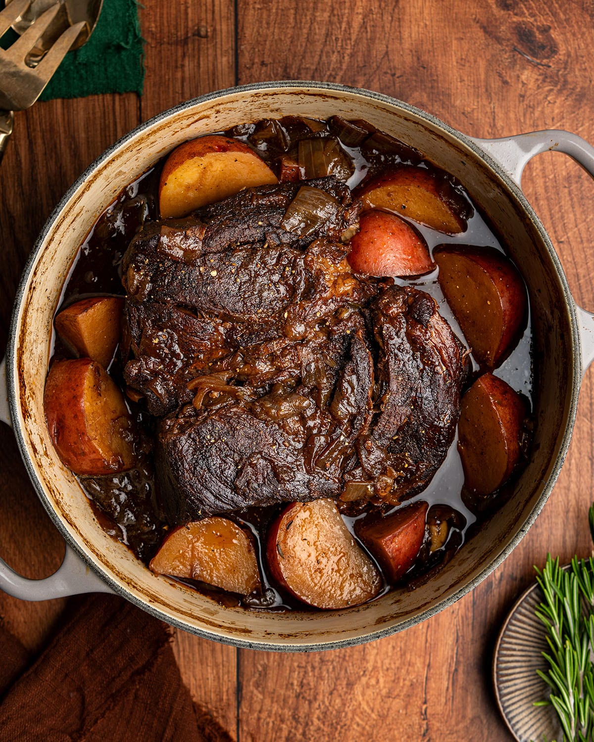 balsamic pomegranate braised pot roast
