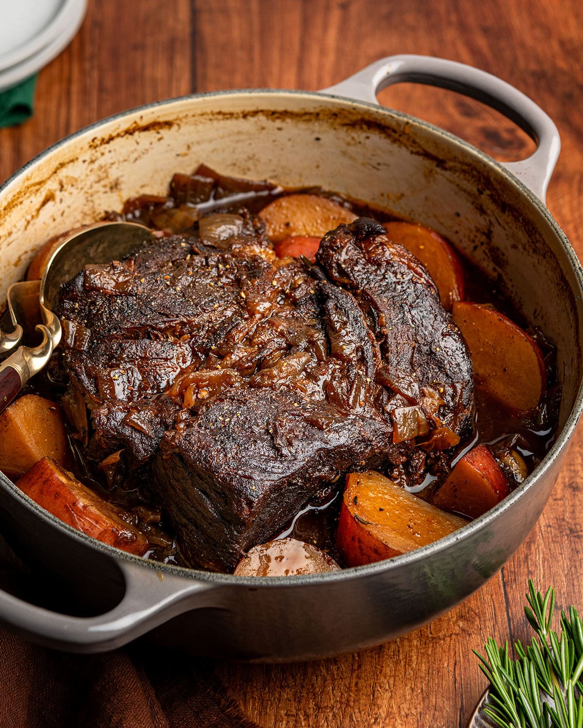balsamic pomegranate braised pot roast