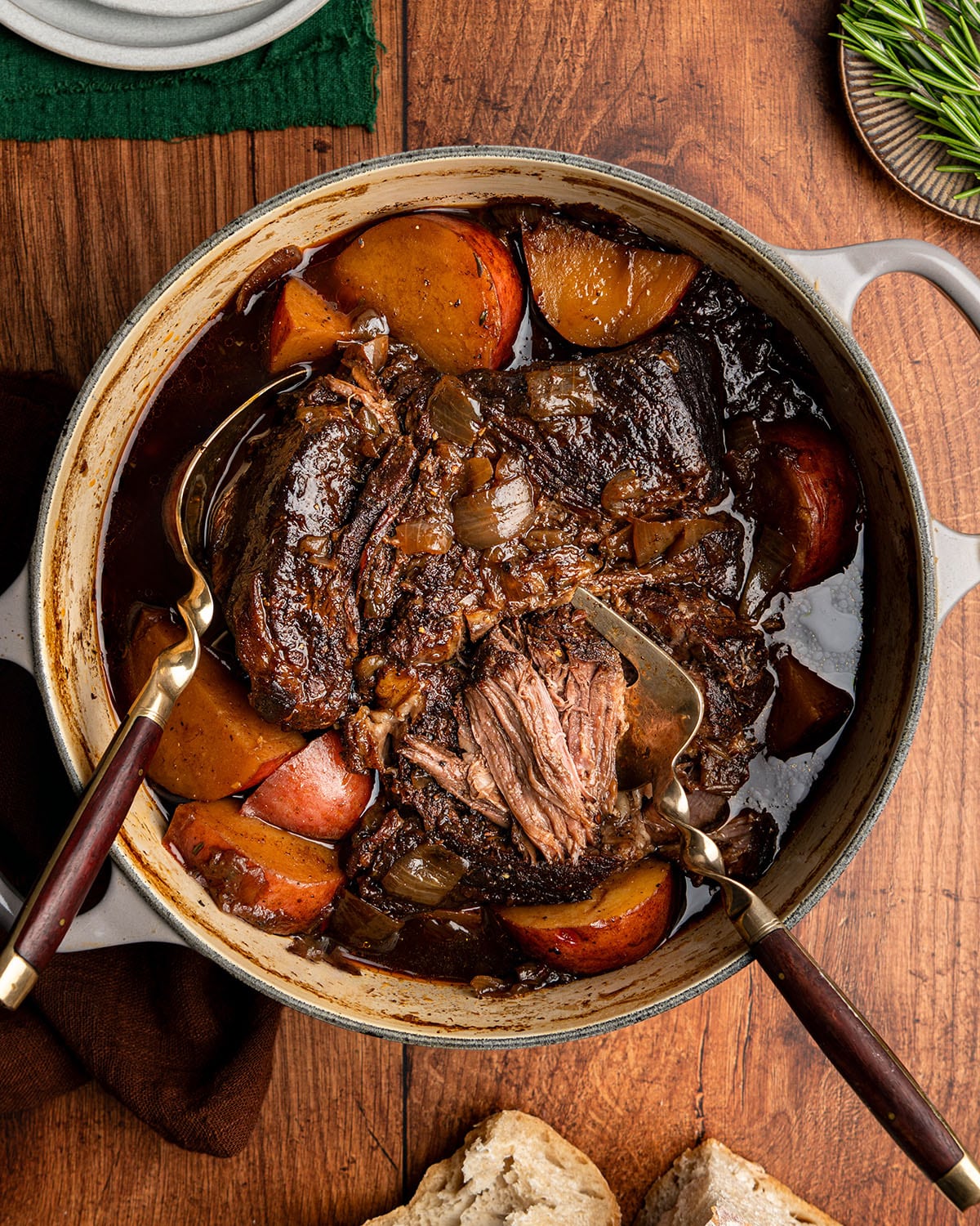 balsamic pomegranate braised pot roast