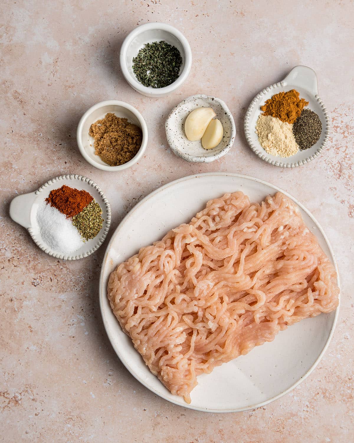 ingredients for chicken sausage