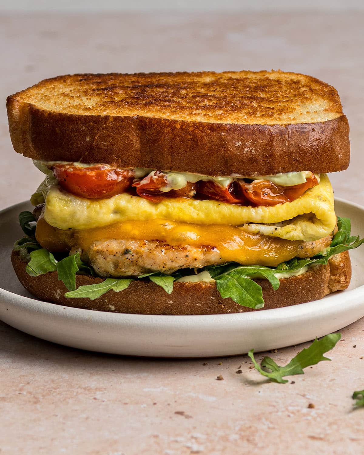 chicken sausage breakfast sandwich