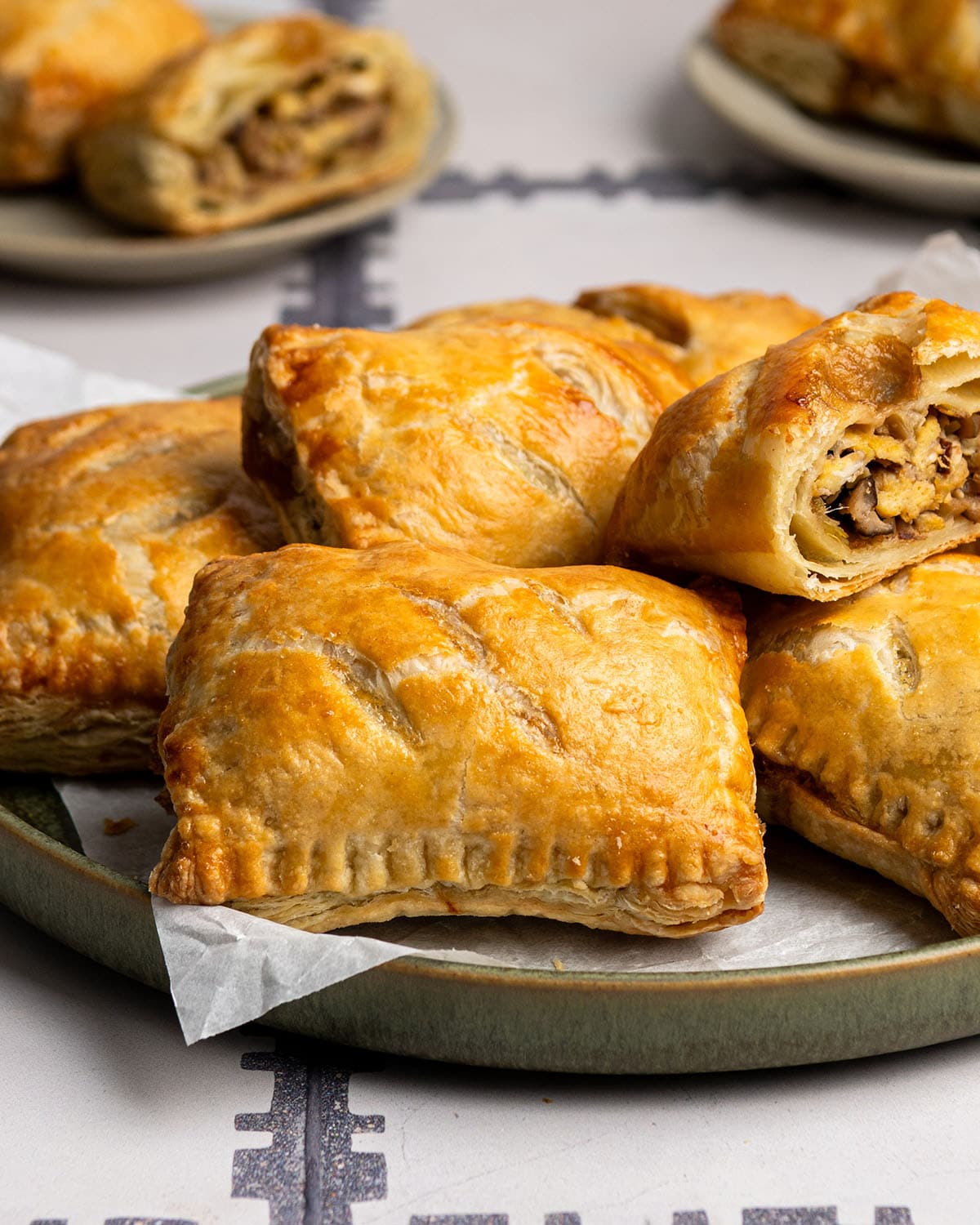mushroom leek pockets