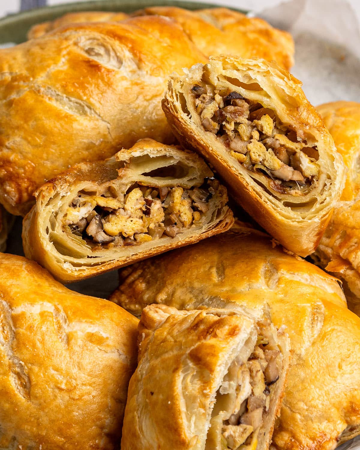mushroom leek pockets