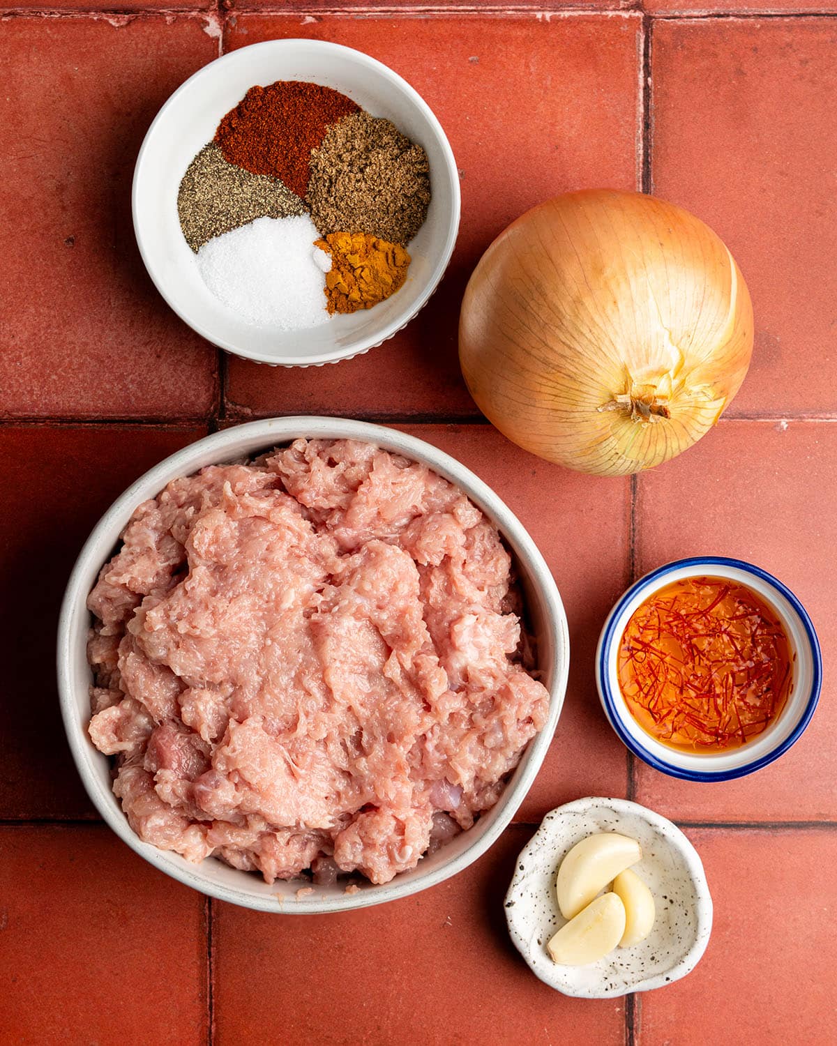 ingredients for chicken koobideh