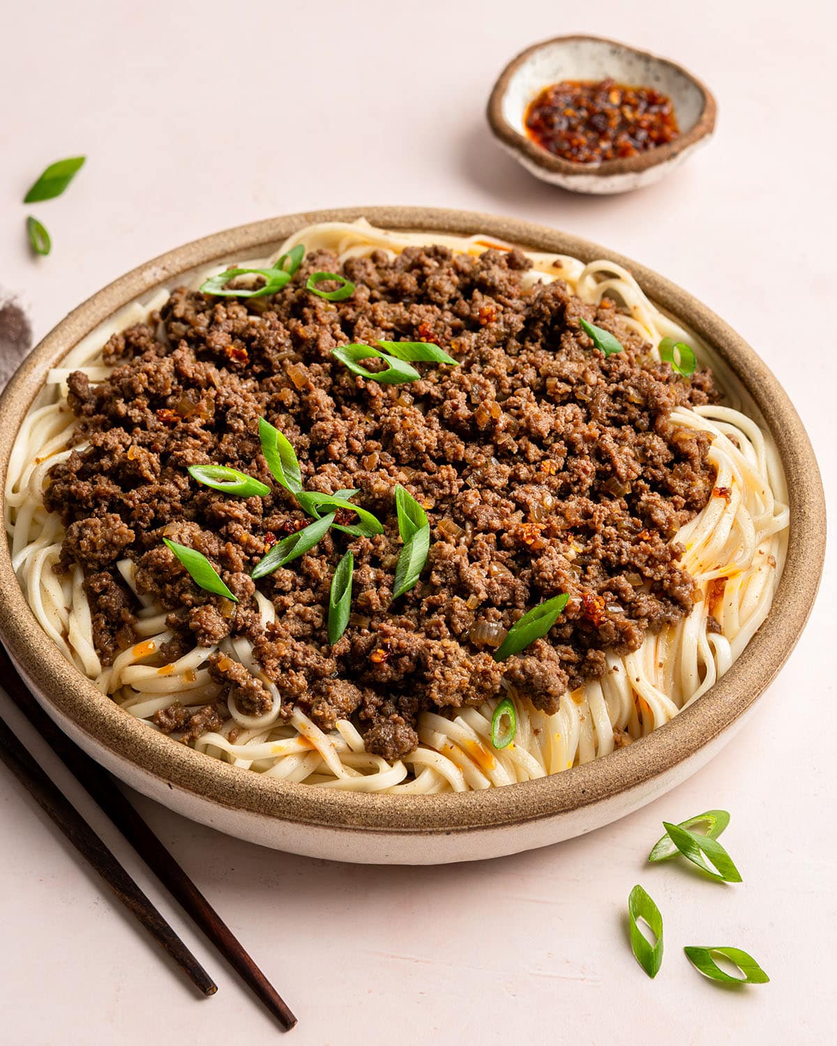 Taiwanese minced beef noodles