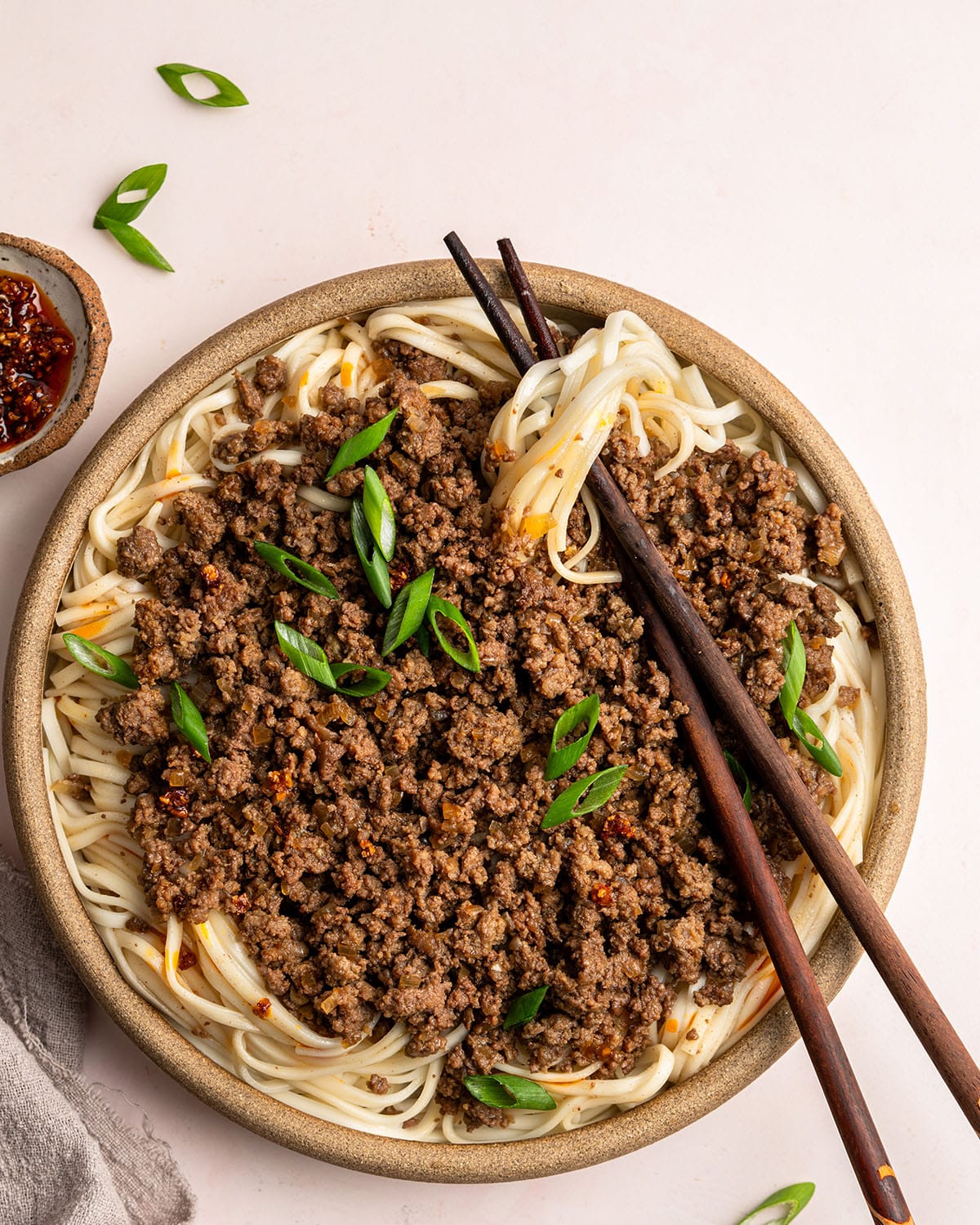 Taiwanese minced beef noodles