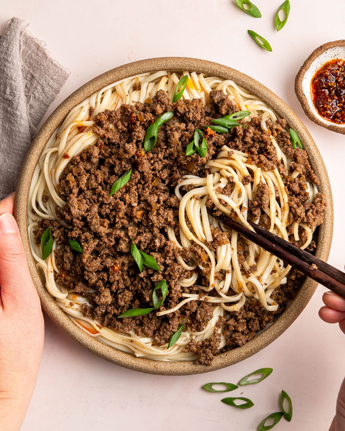 Taiwanese minced beef noodles