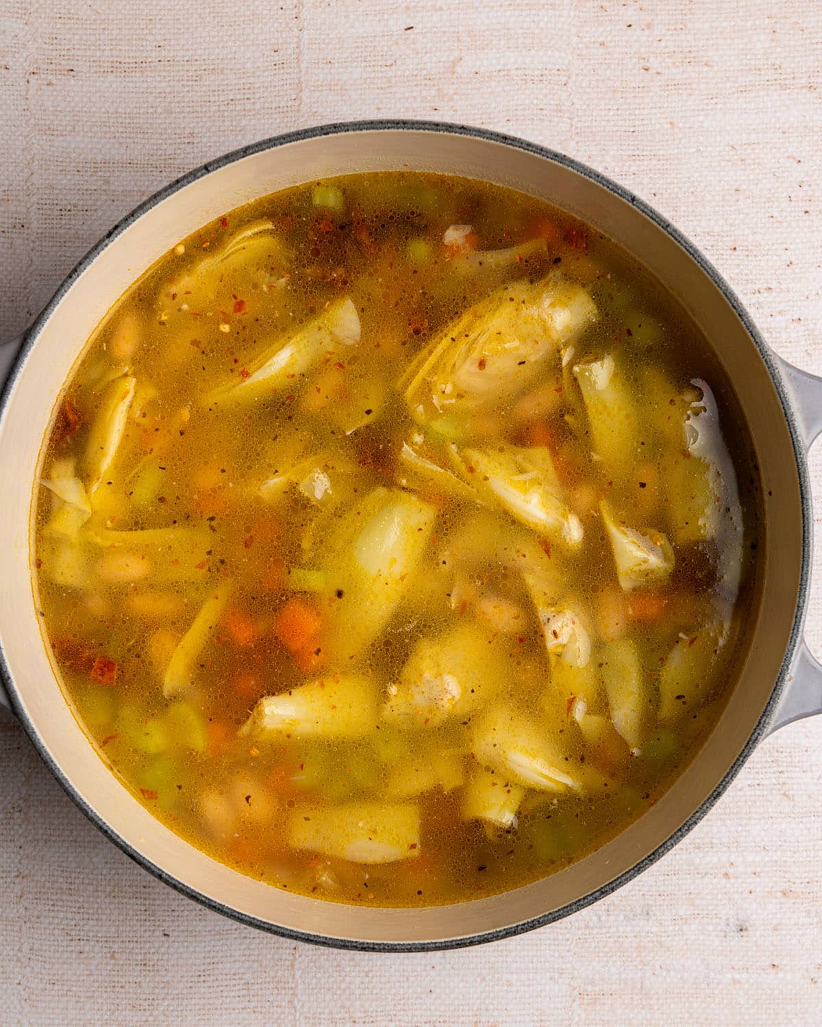 simmer soup