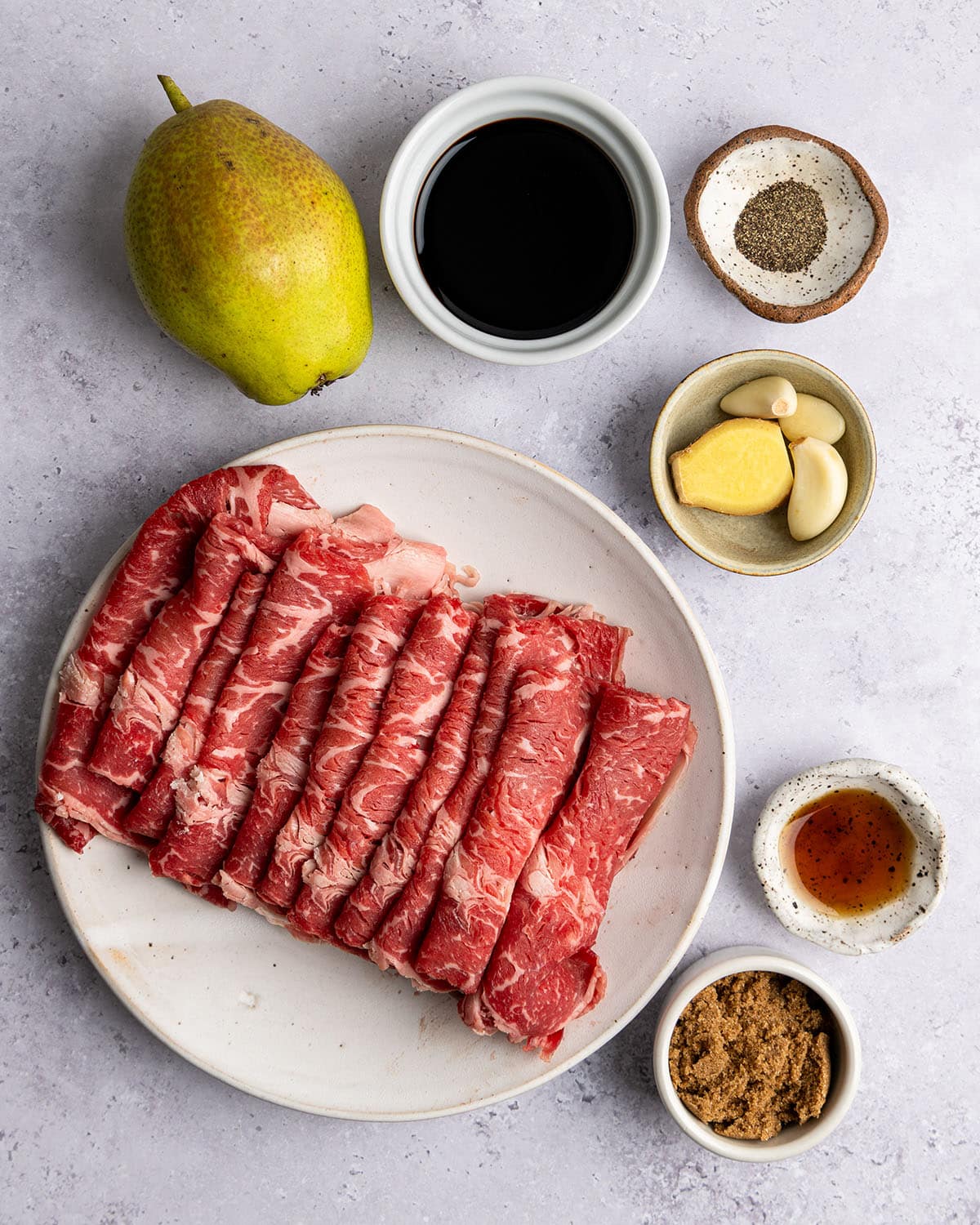 ingredients for marinade