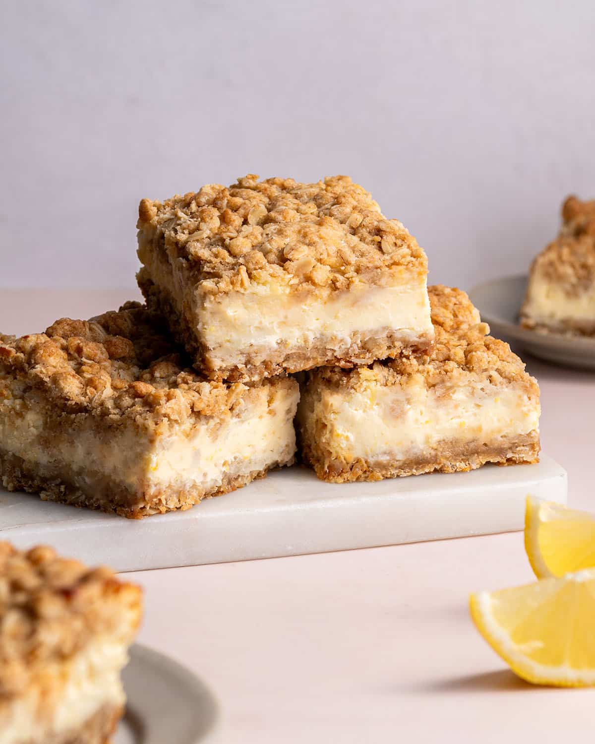 lemon cheesecake crumb bars