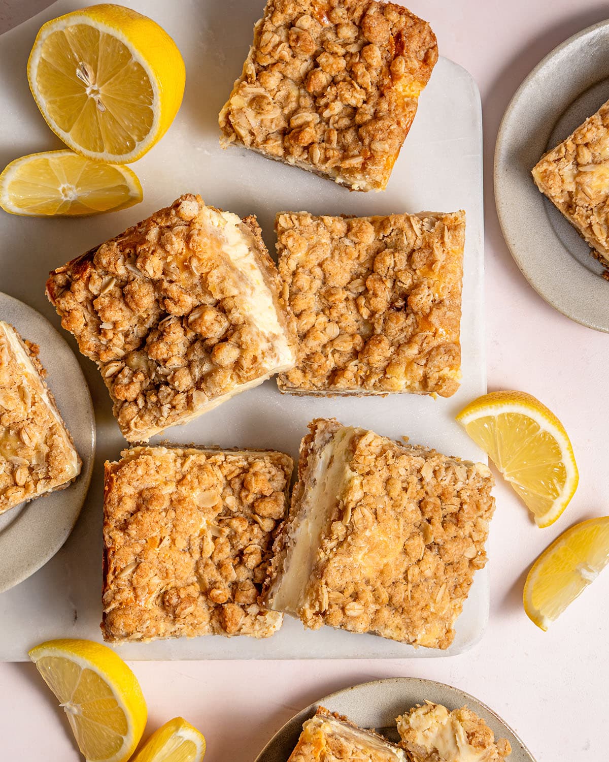 lemon cheesecake crumb bars