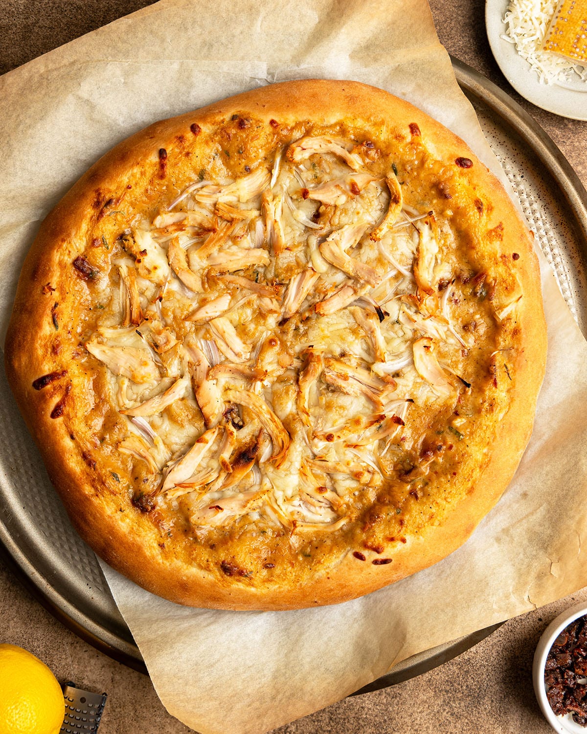 baked pizza