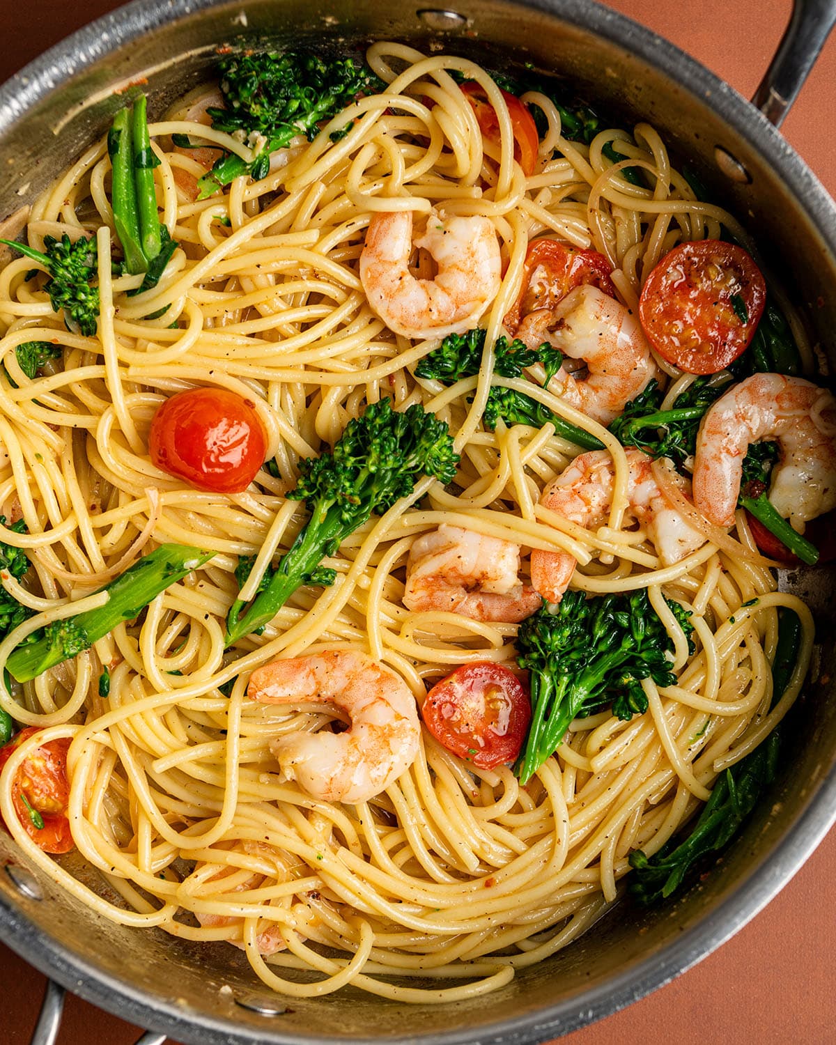 add pasta to sauce