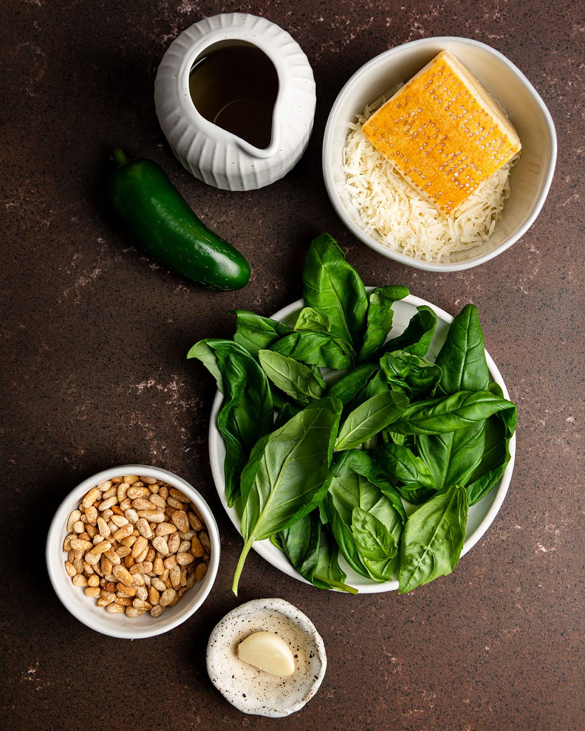 ingredients for pesto