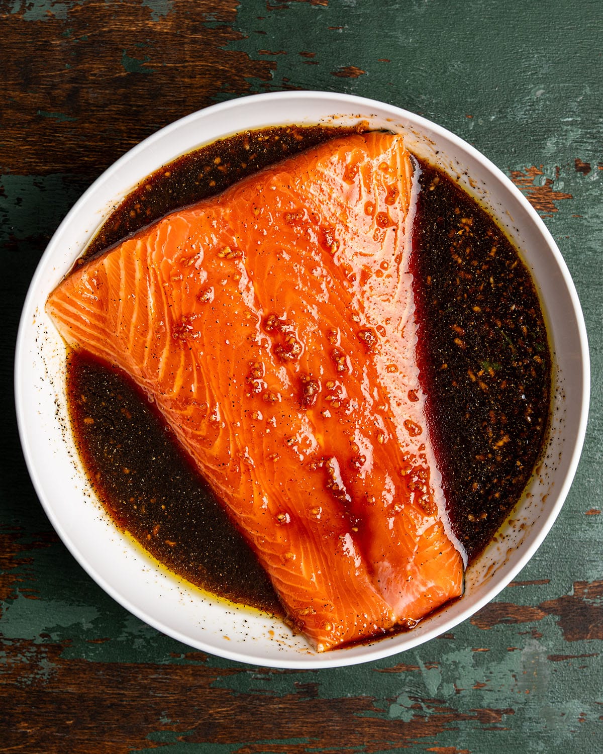 marinated salmon