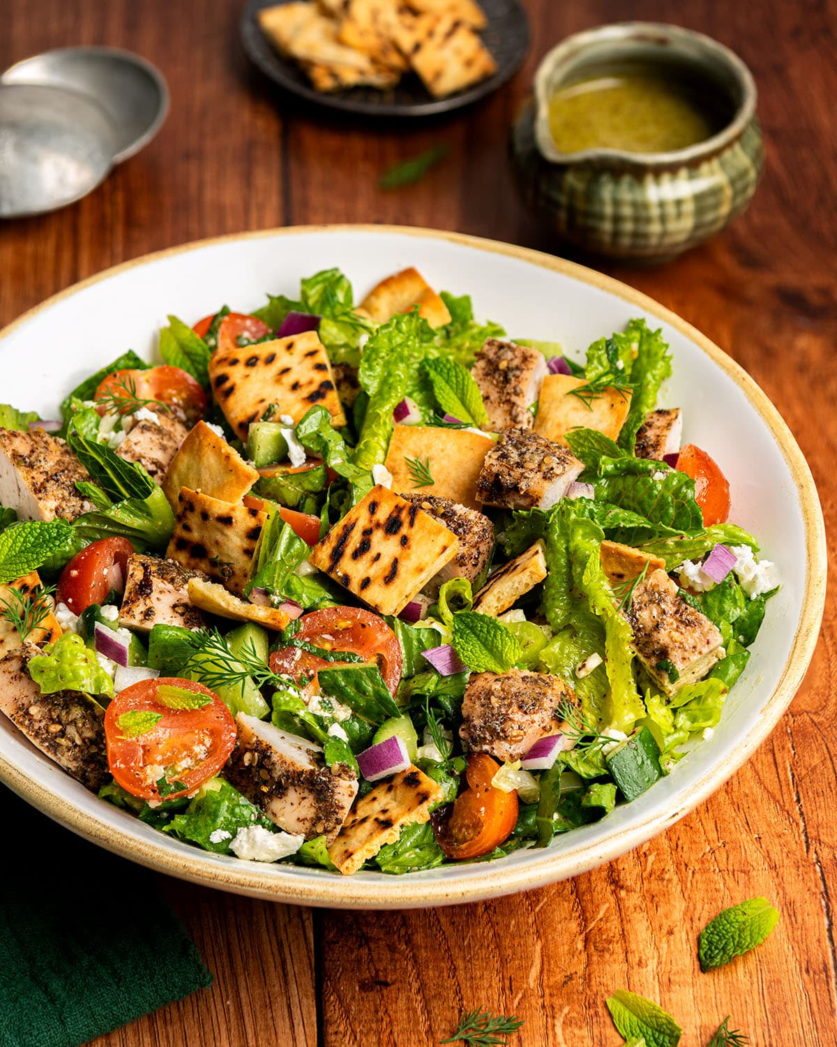 za'atar chicken chopped salad