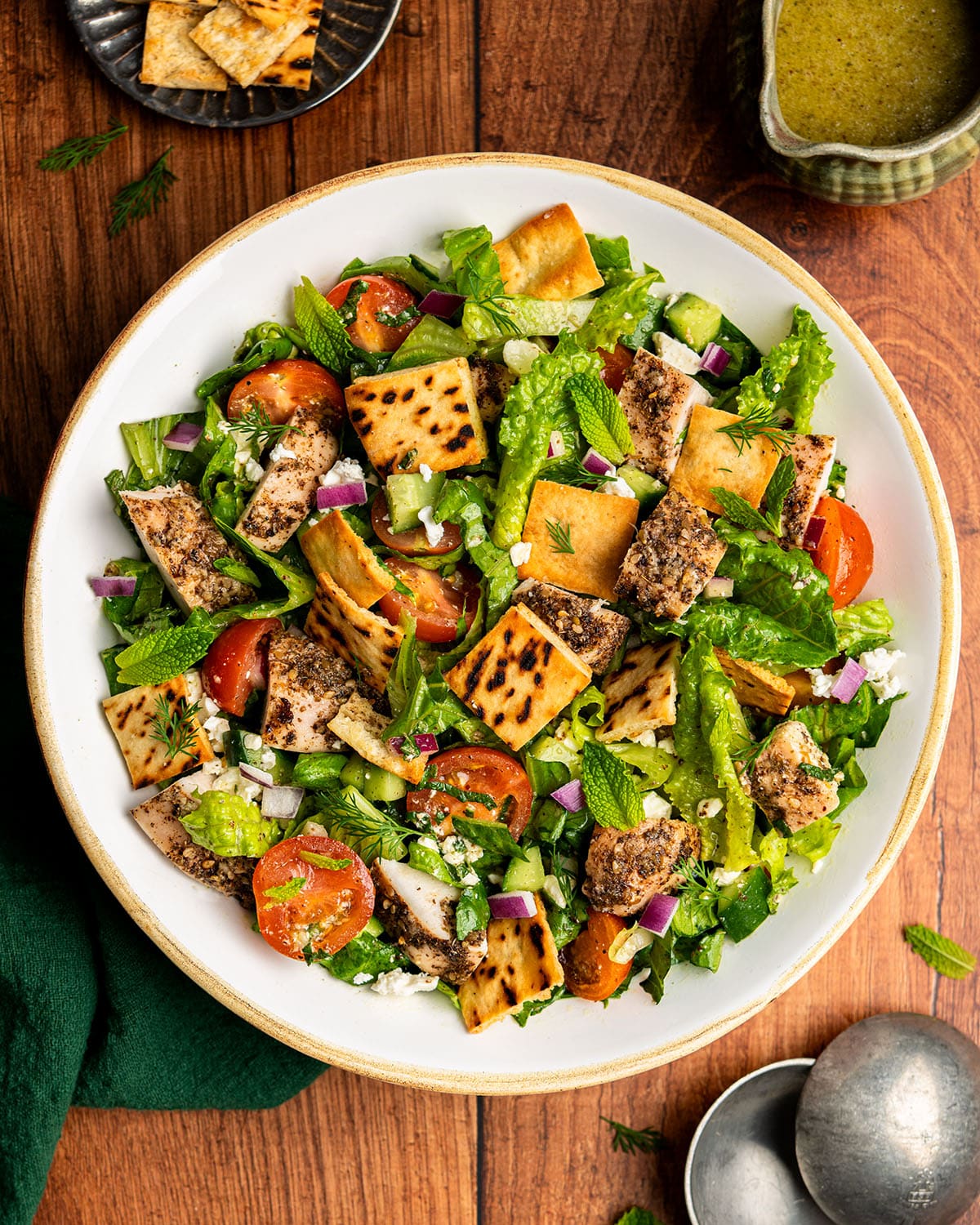 za'atar chicken chopped salad