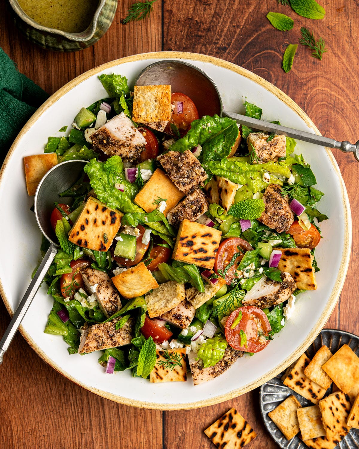 za'atar chicken chopped salad