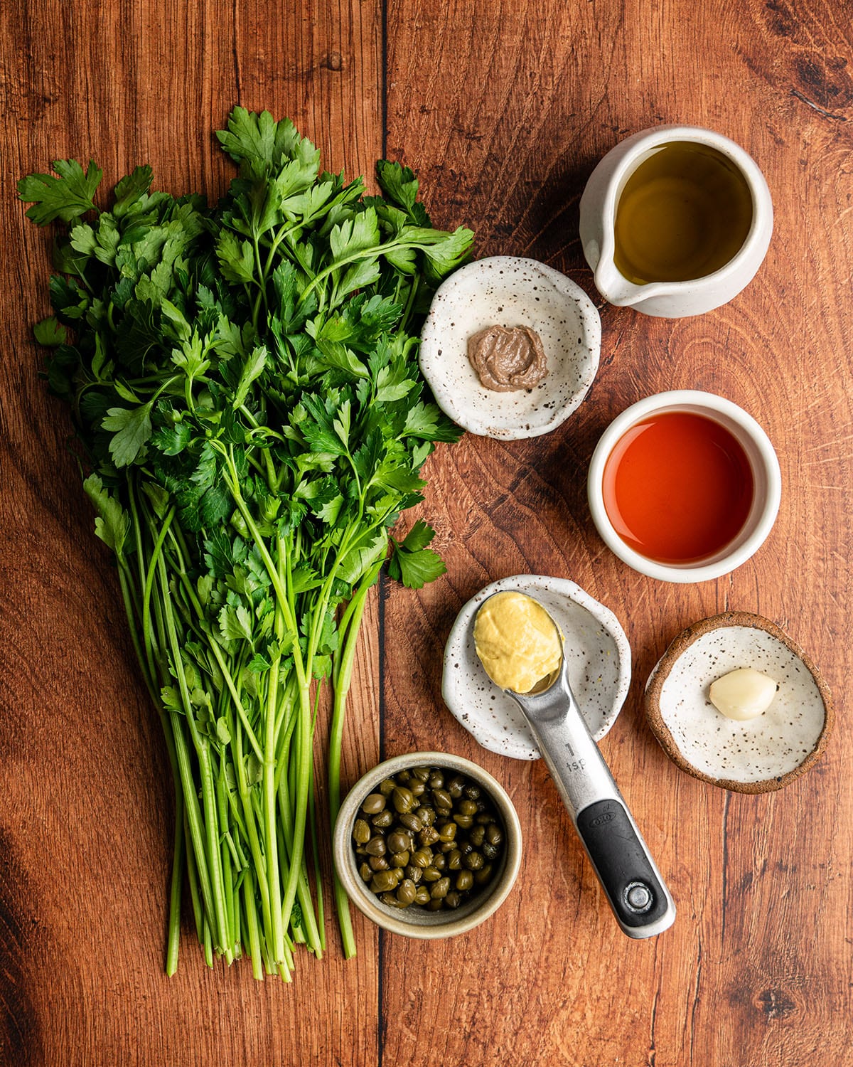 ingredients for salsa verde